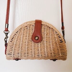 Woven Taco Crossbody Bag NEW